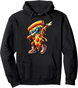 Silly Cheesey Pizza Slice With Sunglasses Cool Hoodie