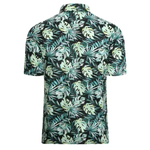 Tropical Rainforest Jungle Foliage Pattern Golf Polo Shirt