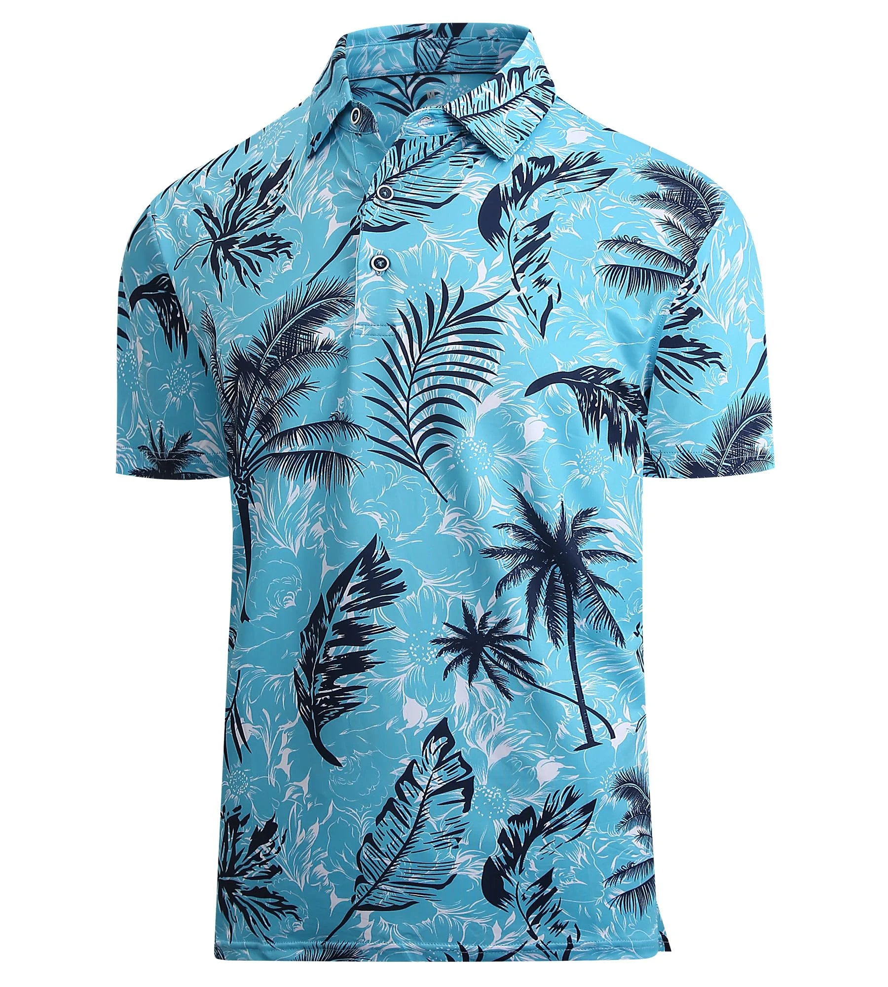Tropical Summer Palm Tree And Frond Pattern Polo Shirt